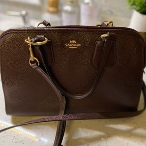 Coach Maroon Satchel / Crossbody